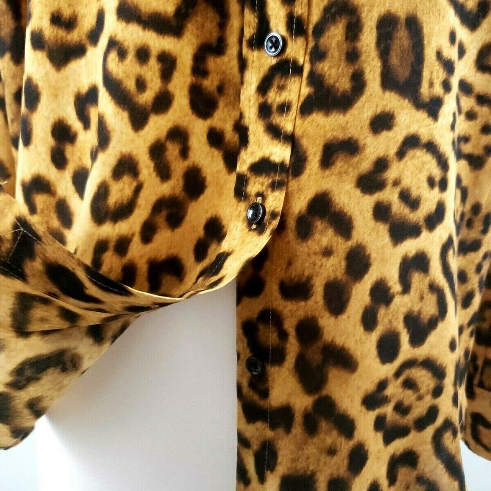 Jones New York Sport Leopard Tunic Blouse - Picture 4 of 8